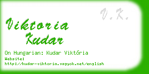 viktoria kudar business card